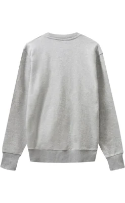 Sweatshirt - Logo - Lt. Grey Mel/Black Striktrøjer & Sweat