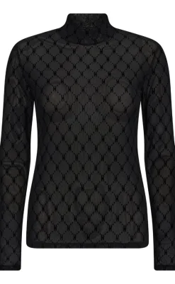 New Bluse - Mesh Turtle Neck - 9 Bluser