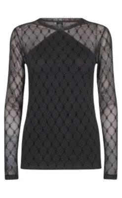 Bluse - Mesh 310 - Black Bluser