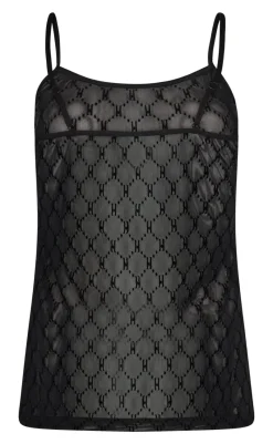 Online Top - Mesh Singlet - Black T-shirts & Toppe