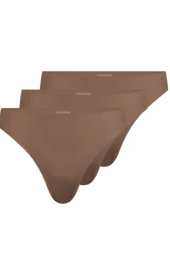 New Trusser - String 3 pack - Brown Undertøj & Shapewear