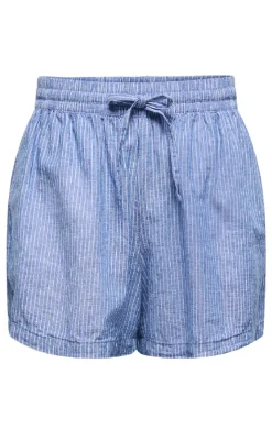 Discount Shorts - Mila Linen - Star Sapphire/Cloud Dancer. Shorts