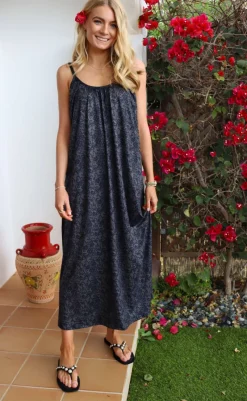 Discount Liberte Kjole - Alma Long Strap - Black Lace Kjoler