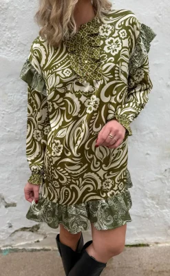 Online Liberte Kjole - Tia Frill - Army Kjoler