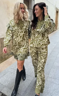 Online Liberte Kjole - Tia Frill - Army Kjoler