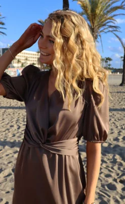 Clearance Liberte Kjole - Tiki SS - Brown Kjoler