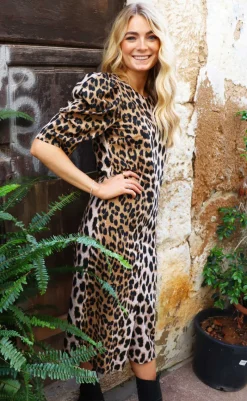 Hot Liberte Kjole - Winnie - Big Lux Leo Kjoler