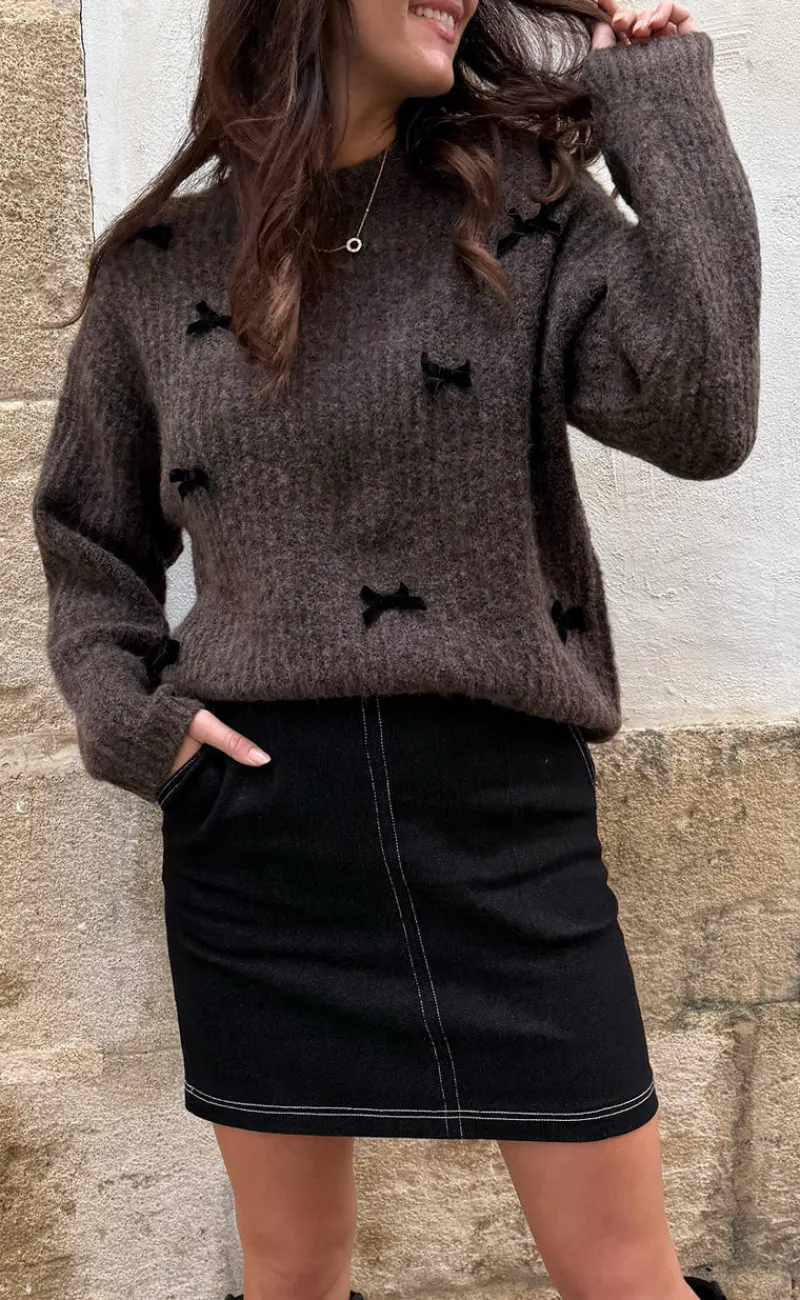 Online Liberte Nederdel - Asta - Black Denim Nederdele