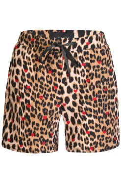 Hot Liberte Shorts - Alma - Lux Leo/Red Heart Shorts