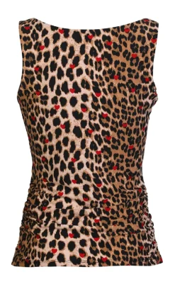 Sale Liberte Top - Alma Turn - Lux Leo/Red Heart T-shirts & Toppe