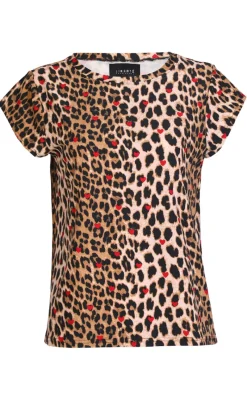 Online Liberte T-shirt - Alma U - Lux Leo/Red Heart T-shirts & Toppe