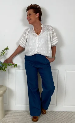 Clearance Bluse - June - White Bluser