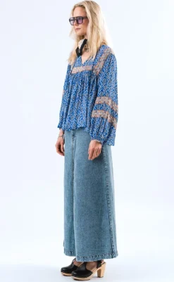 Discount Bluse - Teel - Blue Bluser