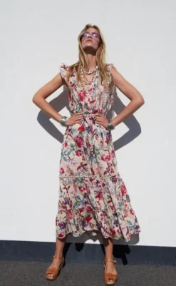 Outlet Kjole - Samo - Flower Print Kjoler