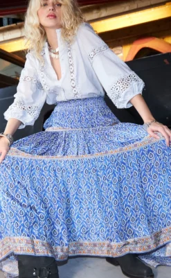 New Nederdel - Diamond - Blue Nederdele