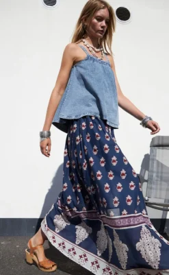 Nederdel - Rio - Dark Blue Nederdele