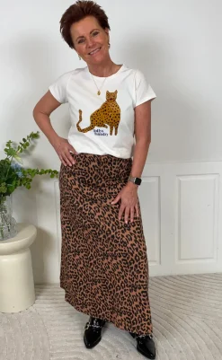 Sale Nederdel - Luna - Leopard Print Nederdele