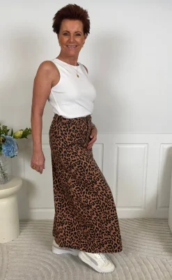 Sale Nederdel - Luna - Leopard Print Nederdele