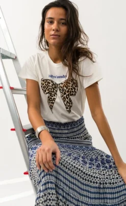 Clearance T-shirt - Roma Bow - White T-shirts & Toppe