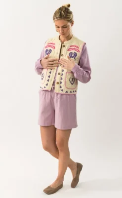 Clearance Vest - Cairo - Creme Veste