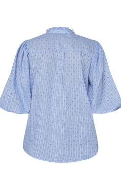 Outlet Love & Divine Bluse - Love456-7 - Blue Dot Bluser