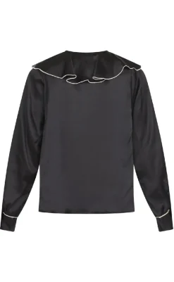 Hot Love & Divine Bluse - Love1241 - Black/Cream Bluser