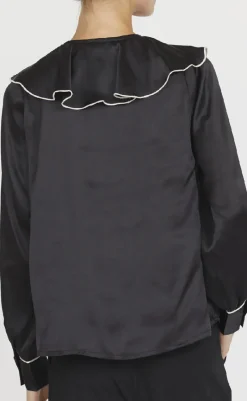 Hot Love & Divine Bluse - Love1241 - Black/Cream Bluser