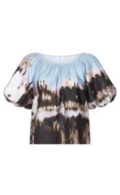 Clearance Love & Divine Bluse - Love1159-1 - Border Print Bluser