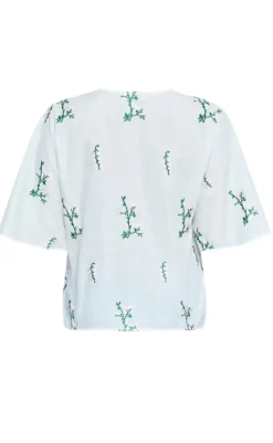 Outlet Love & Divine Bluse - Love1375-1 - Cream/Flower Bluser