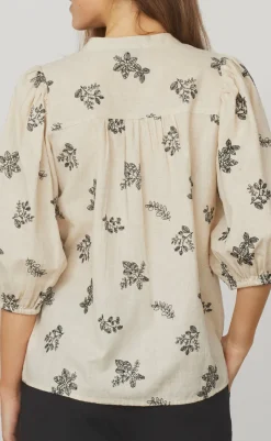 Love & Divine Bluse - Love1109 - Cream/Black Bluser