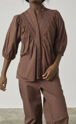 Hot Love & Divine Bluse - Love1310 - Mocha Bluser