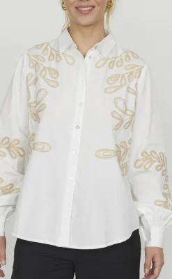 Best Love & Divine Bluse - Love1142 - White/Sand Bluser