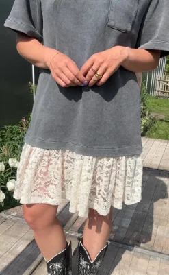 New Love & Divine Kjole -  Love1348 - D. Grey Wash Kjoler