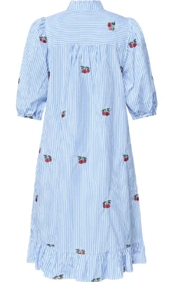 Hot Love & Divine Kjole - Love1385 - Blue/Cherry Kjoler