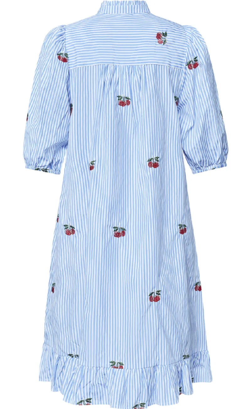 Hot Love & Divine Kjole - Love1385 - Blue/Cherry Kjoler