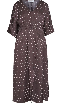 Discount Love & Divine Kjole - Love1386 - Brown/Dot Kjoler