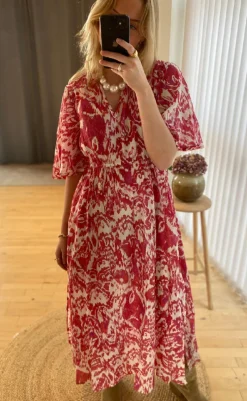 Outlet Love & Divine Kjole - Love1340-1 - Red Ethnic Kjoler