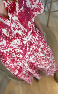 Outlet Love & Divine Kjole - Love1340-1 - Red Ethnic Kjoler