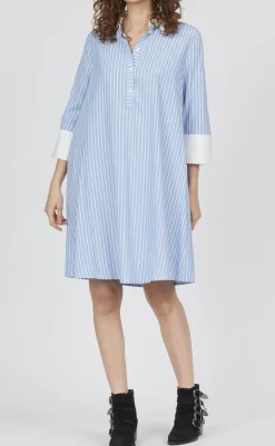 Love & Divine Kjole - Love441-34  -  Blue Stripe Kjoler