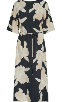 Clearance Love & Divine Kjole - Love1354 - Black/Flower Kjoler