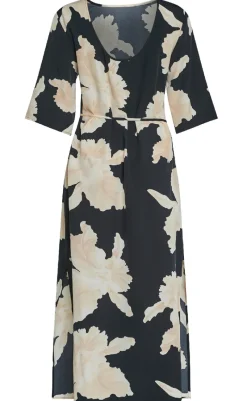 Clearance Love & Divine Kjole - Love1354 - Black/Flower Kjoler