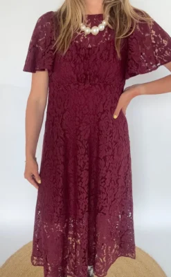 Hot Love & Divine Kjole - Love1000-15 - D. Bordeaux Kjoler