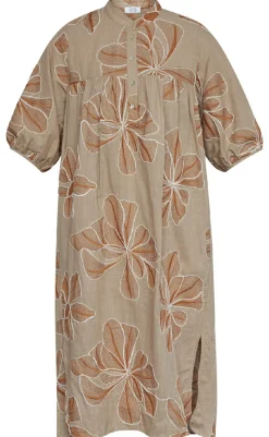 New Love & Divine Kjole - Love1009-1 - Sand Flower Kjoler