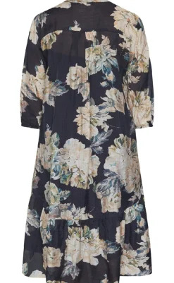 Outlet Love & Divine Kjole - Love958-9 - Black Flower Kjoler