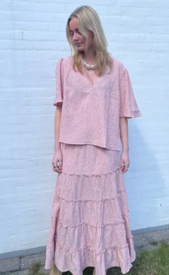 Best Love & Divine Nederdel - Love1326 - Red/White Stripe Nederdele