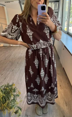 Best Love & Divine Nederdel - Love1369 - Brown/Paisley Nederdele