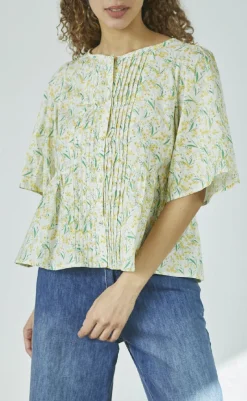 Discount Love & Divine Skjorte - Love1372 - Yellow Flower Skjorter