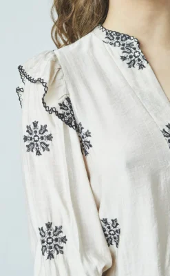 Hot Love & Divine Skjorte - Love1347 - Bamboo/Black Flower Skjorter