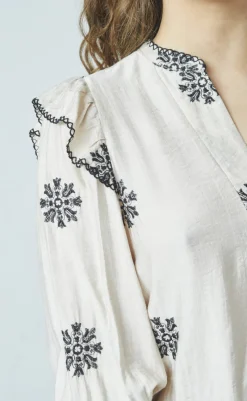 Hot Love & Divine Skjorte - Love1347 - Bamboo/Black Flower Skjorter