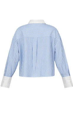New Love & Divine Skjorte - Love1280  -  Blue Stripe Skjorter